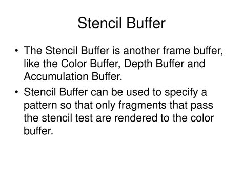 Stencil Buffer Example