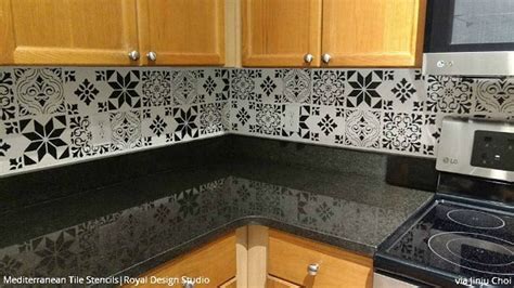 Stencil For Kitchen Backsplash