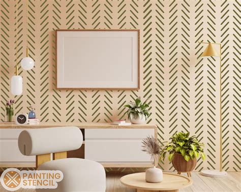 Stencil Herringbone