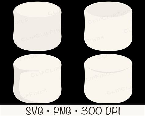 Stencil Printable Marshmallow Template