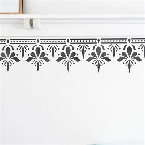Stencil Wall Border