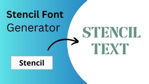 Stencil Word Generator
