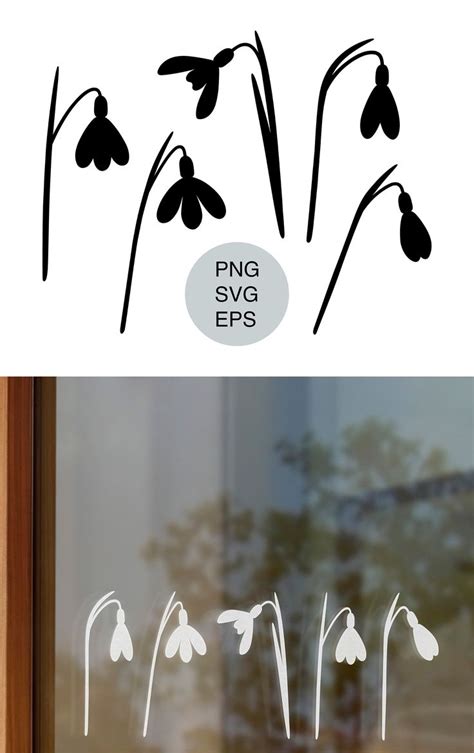 Download stencil-snowdrop SVG