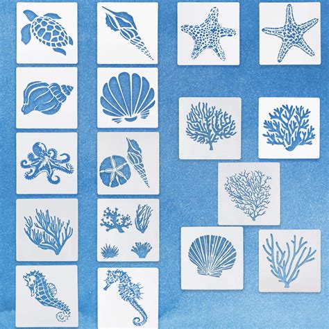 Stencils Printable Ocean