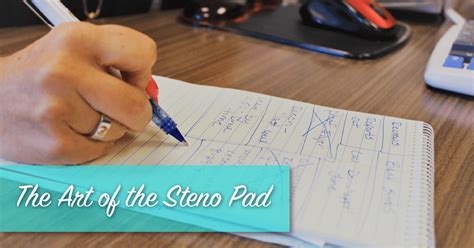 Steno Notebook Uses