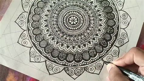 Mandala Draw A Very Simple Mandala For Beginners Step By