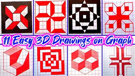 How to Draw 3D Steps in Line Paper Easy Trick Art for