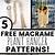 step by step free printable macrame plant hanger patterns - printable templates