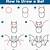 step by step how to draw a bat