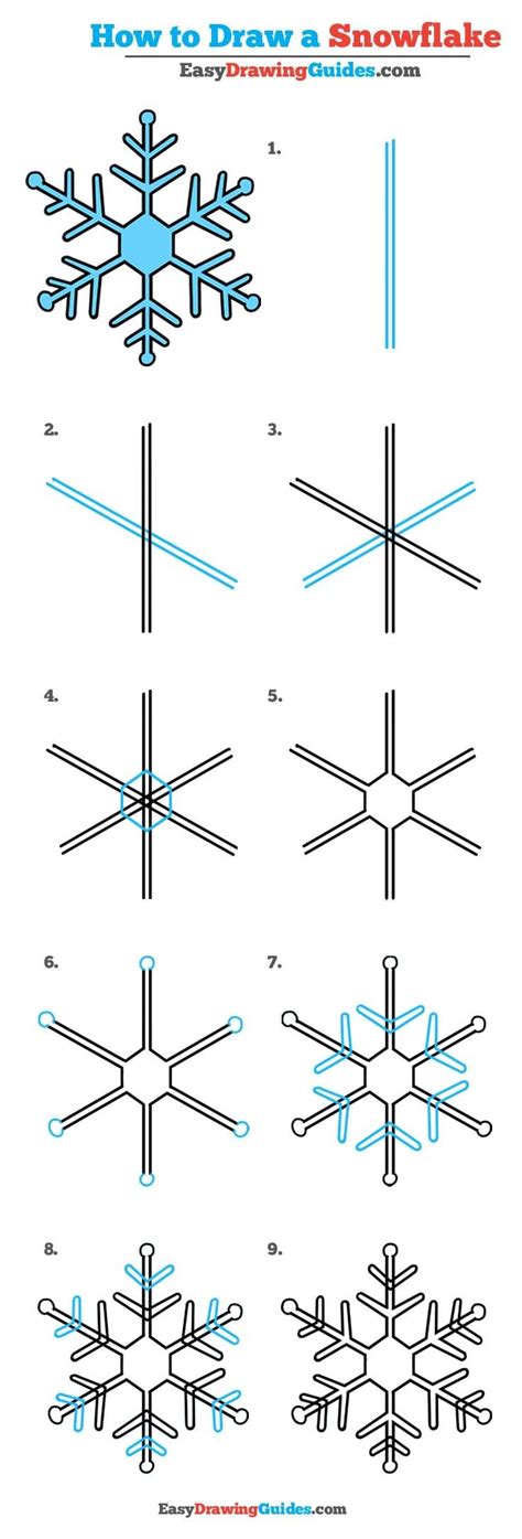 How To Draw A Snowflake Art For Kids Hub