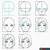 step by step how to draw anime head