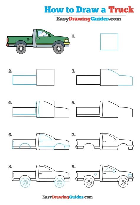 How to Draw a Truck Really Easy Drawing Tutorial