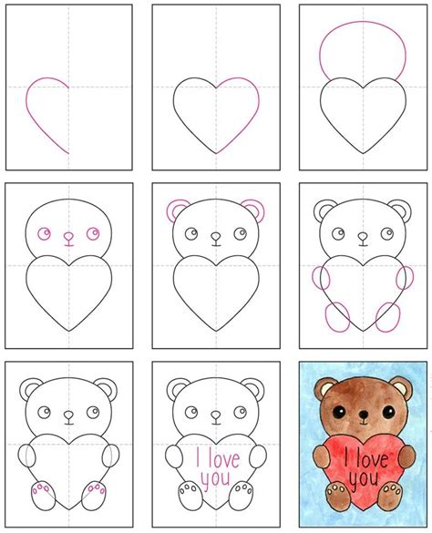 Draw and Color Your Own Valentine in 2020 Drawing for