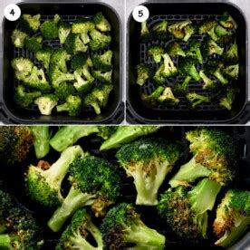 Step 3 of Air Frying Broccoli