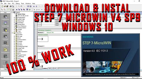 step 7 microwin sp9 win10