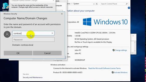 step by step adding computer to domain