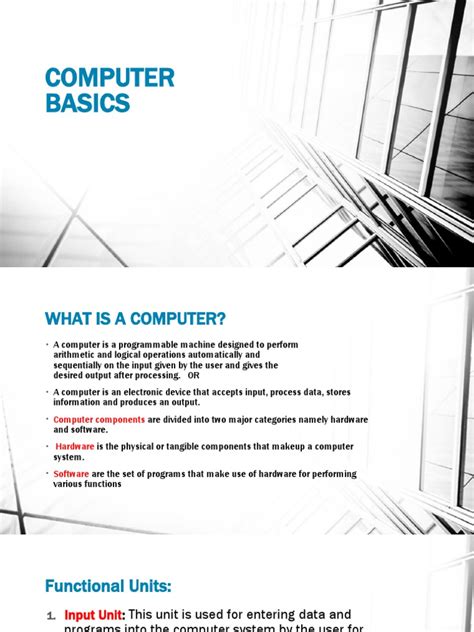 Step By Step Computer Basics Printable