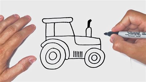 How to draw a tractor Art drawings for kids, Easy drawings, Drawing