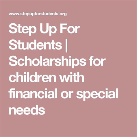 step up special needs scholarship