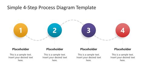 Free 4 Step Diagram Template for PowerPoint & Google Slides
