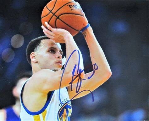 steph curry signed picture