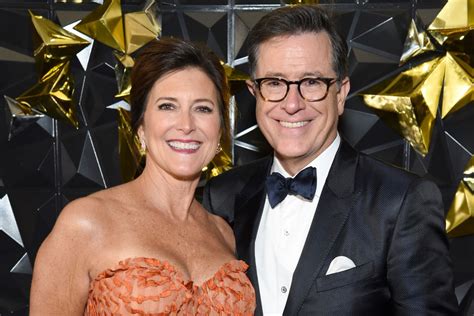 stephen colbert wife photo