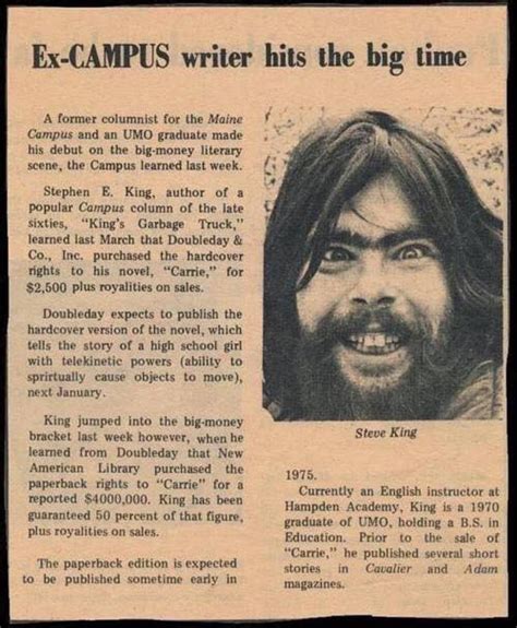 stephen king written works 1970