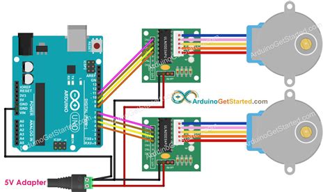 stepper motor arduino wiring