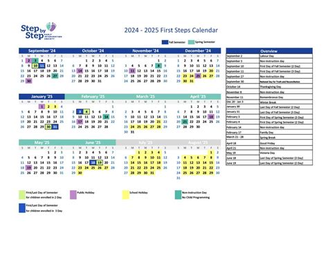 Steps Calendar 2024