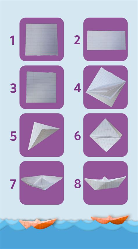 Steps For Making Paper Boat