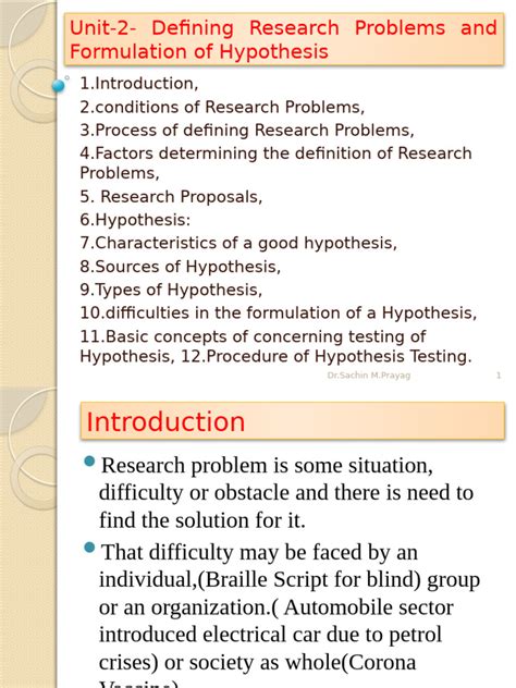 steps in formulation of hypothesis in research methodology