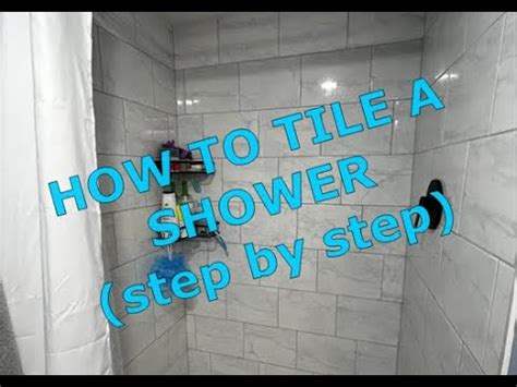 Steps In Tiling A Shower