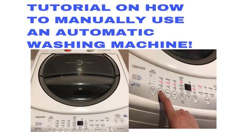 Steps In Using Automatic Washing Machine