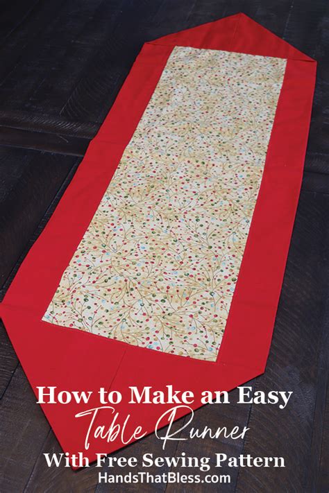 Steps On How To Sew Table Runner