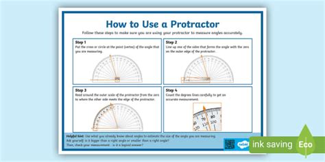 Steps On How To Use A Protractor