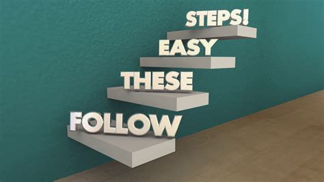Steps to follow