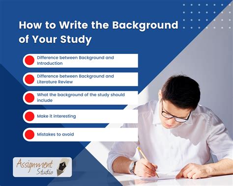 steps to write background of the study