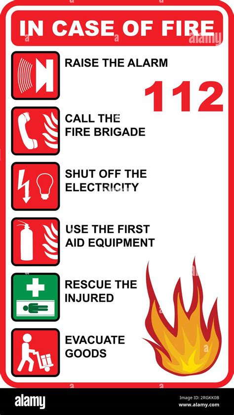 steps you should take in the event of a fire