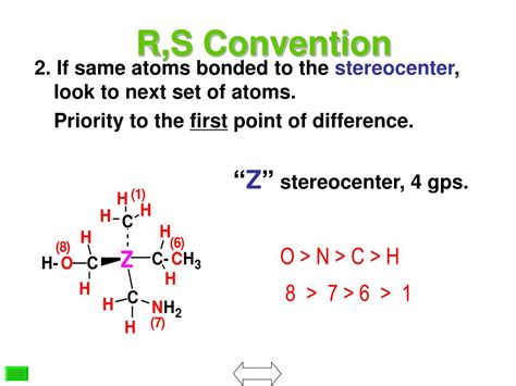 stereocenter r or s