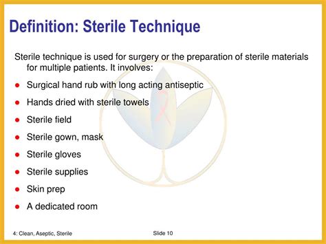 Sterile Technique Definition