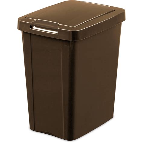 Sterilite Locking Touch Top Trash Can