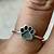sterling silver paw print ring