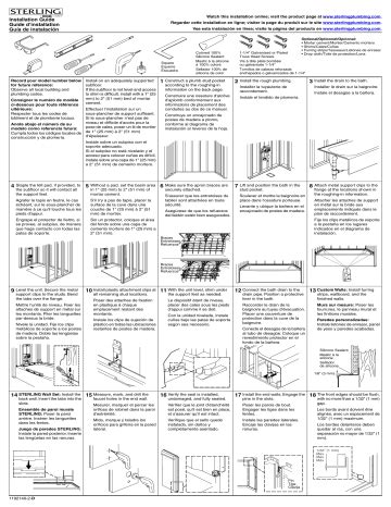Sterling Ensemble Shower Installation Instructions Pdf