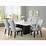 Rectangular White Marble Dining Table Camila by Steve Silver Wilcox