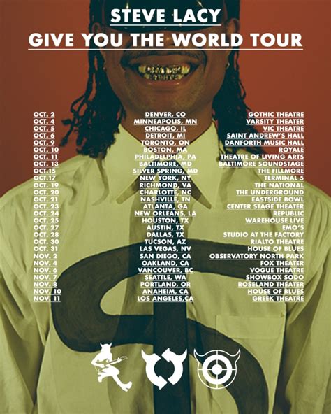 Steve Lacy Tour Dates