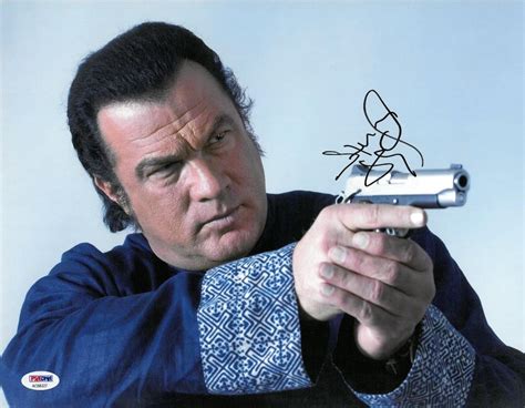 steven seagal signed photo
