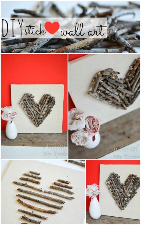 Stick Heart Wall Art