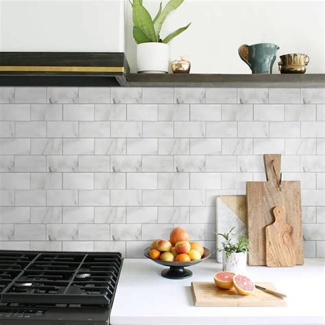 Stick On Backsplash Over Existing Tile