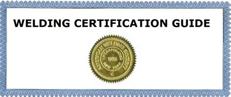 stick welding certifications
