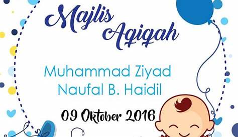 Creative By Two Design and printing expertise Aqiqah
